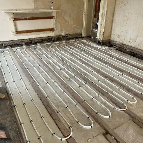 Underfloor heating installation, Perth home