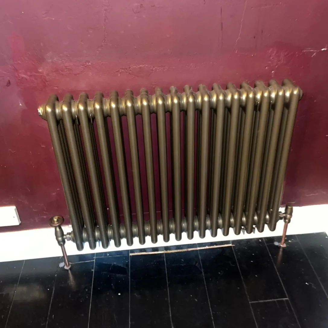 multi-column horizontal radiator installed for central heating somewhere in Perth