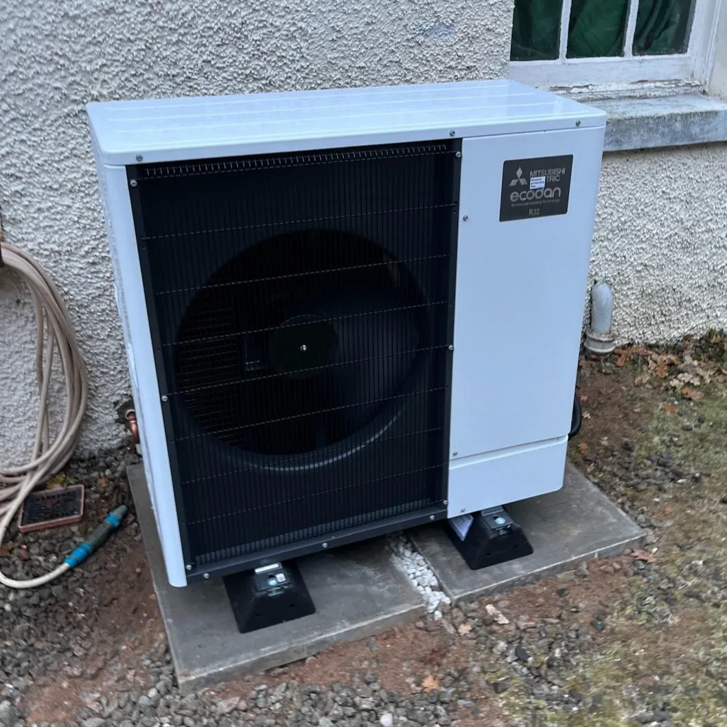 PW-16-air-heat-source-pump-installation Air source heat pump installation, Perth